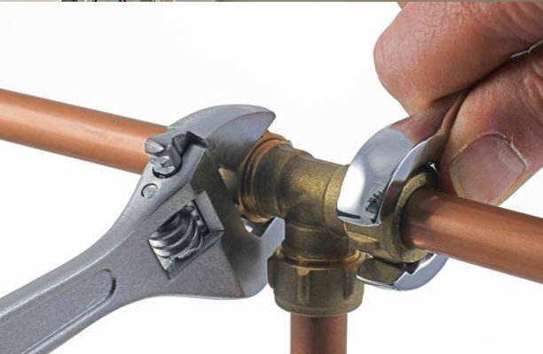 install compression fitting with wrenches