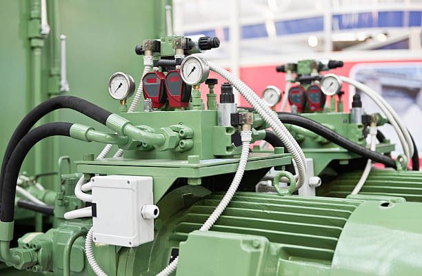 hydraulic system with fittings valves
